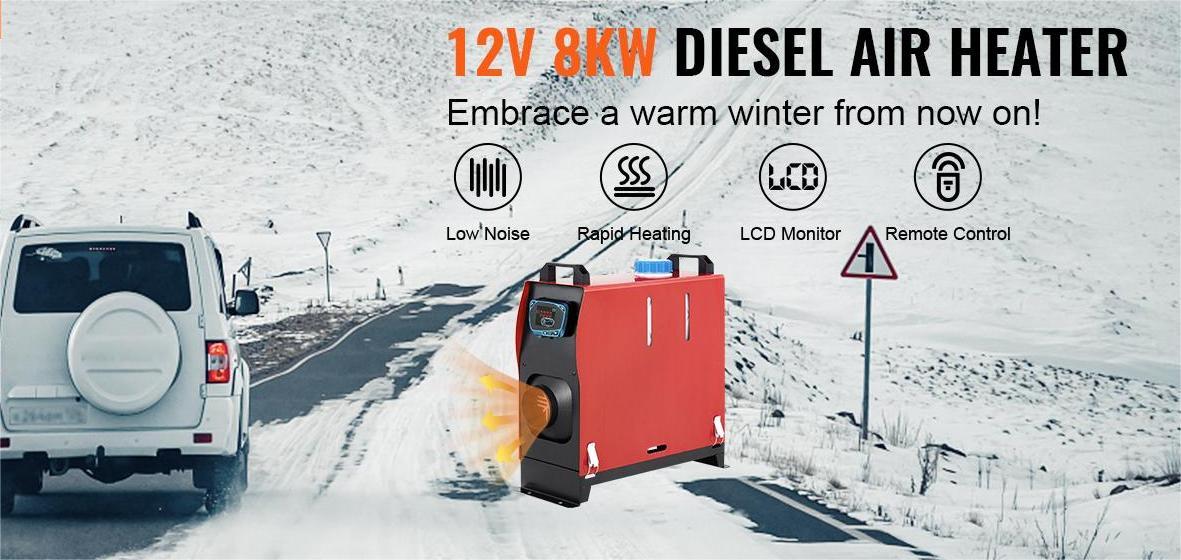 12V 8KW Diesel Air Heater All-in-one – BOOMER COYOTE LTD