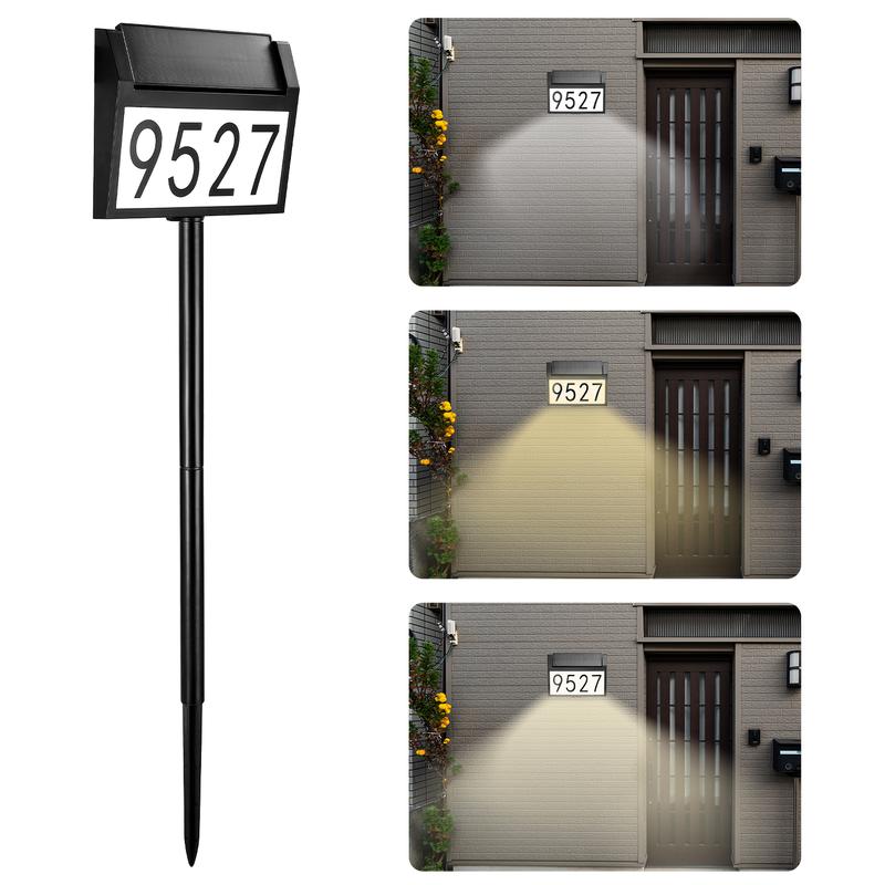 3-Color Solar Address Sign