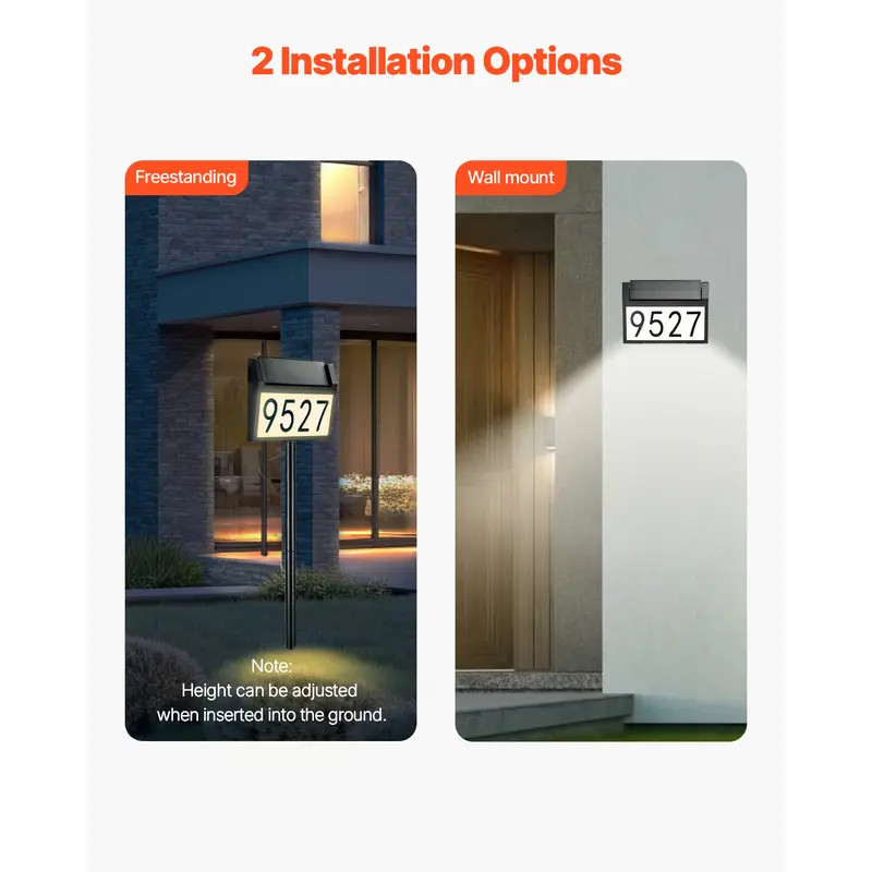 3-Color Solar Address Sign