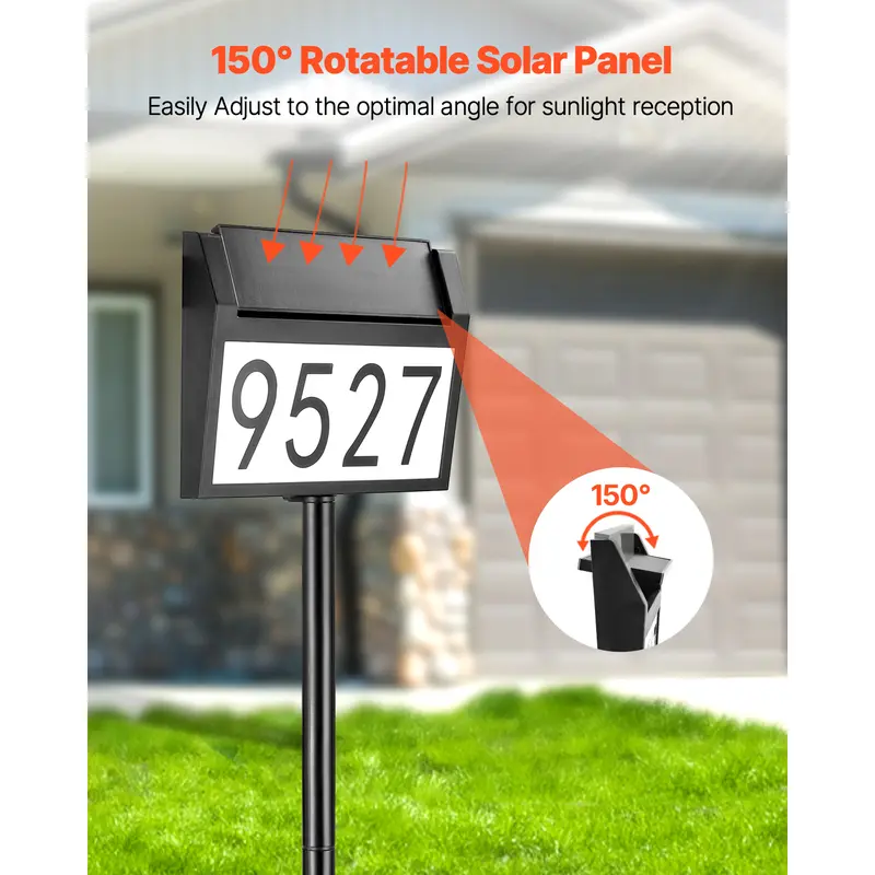 3-Color Solar Address Sign