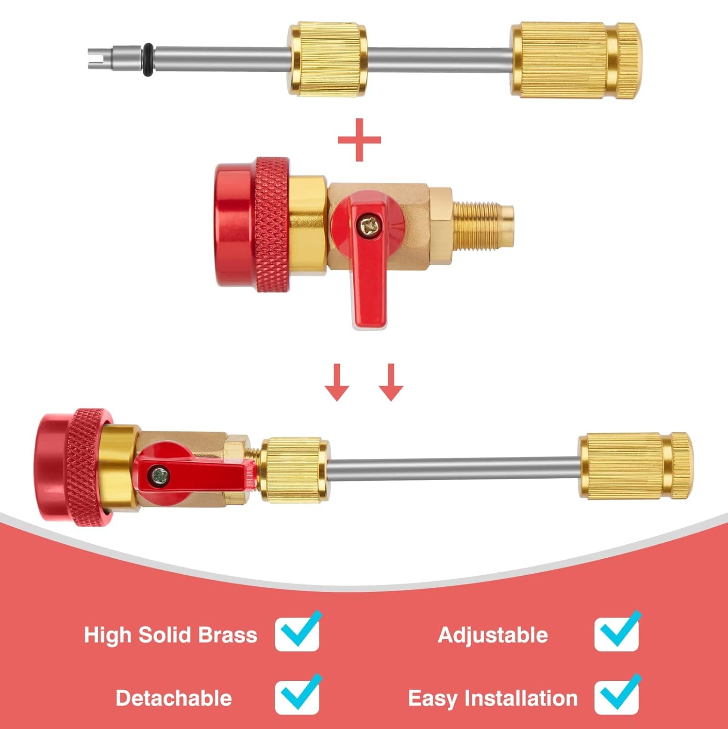 [❅Last Day Sale - 70% OFF]❅ AC Valve Core Quick Remover Installer Tool Set