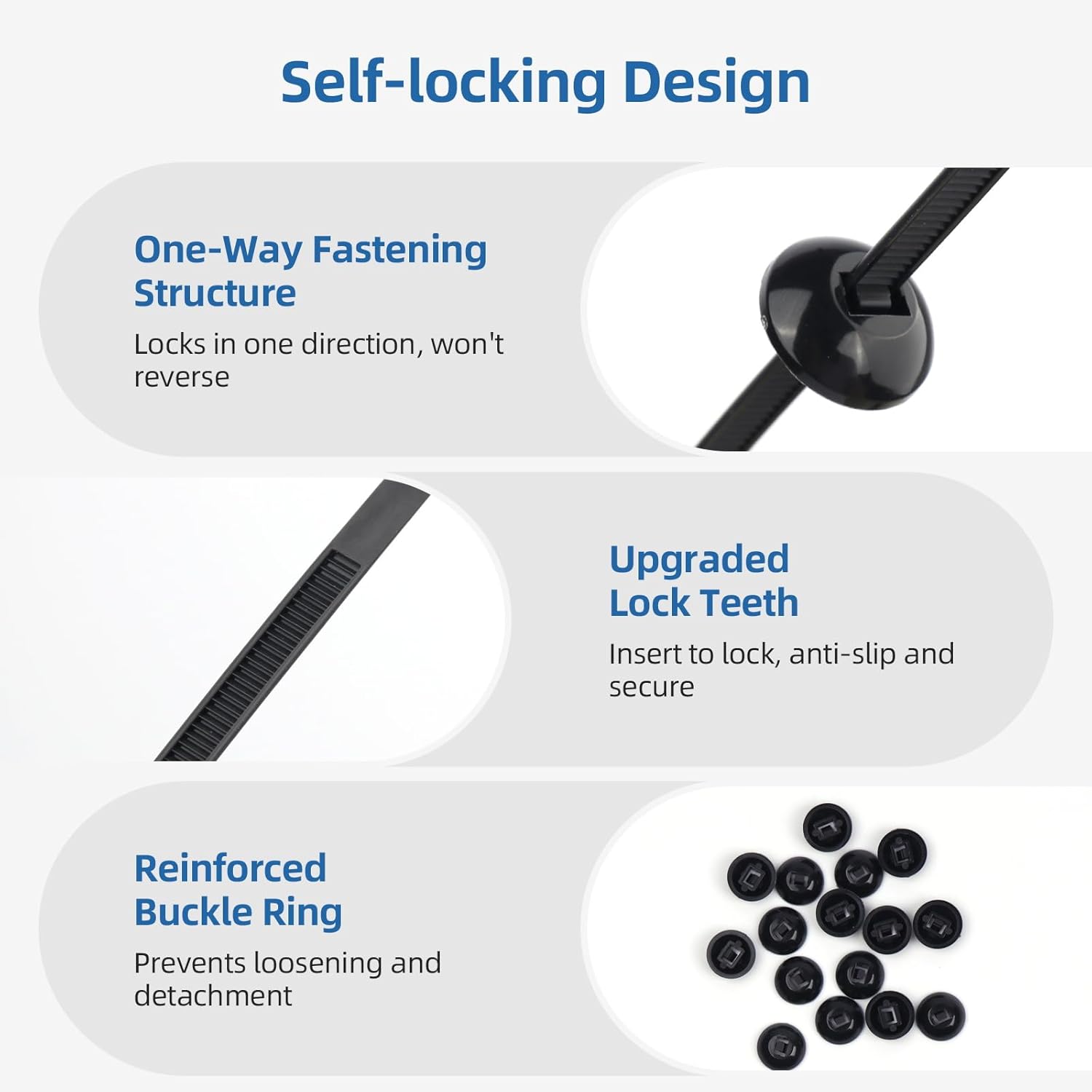 🔥LAST DAY 49% OFF🔥 Nylon Universal Cable Tie Buckle