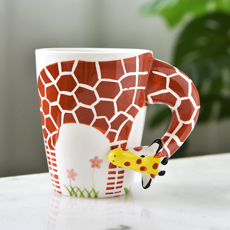 3D Ceramic Cup Creative Animal Ceramic Mug Water Cup Office Drinking Water Coffee Cup Children's Party Water Cup