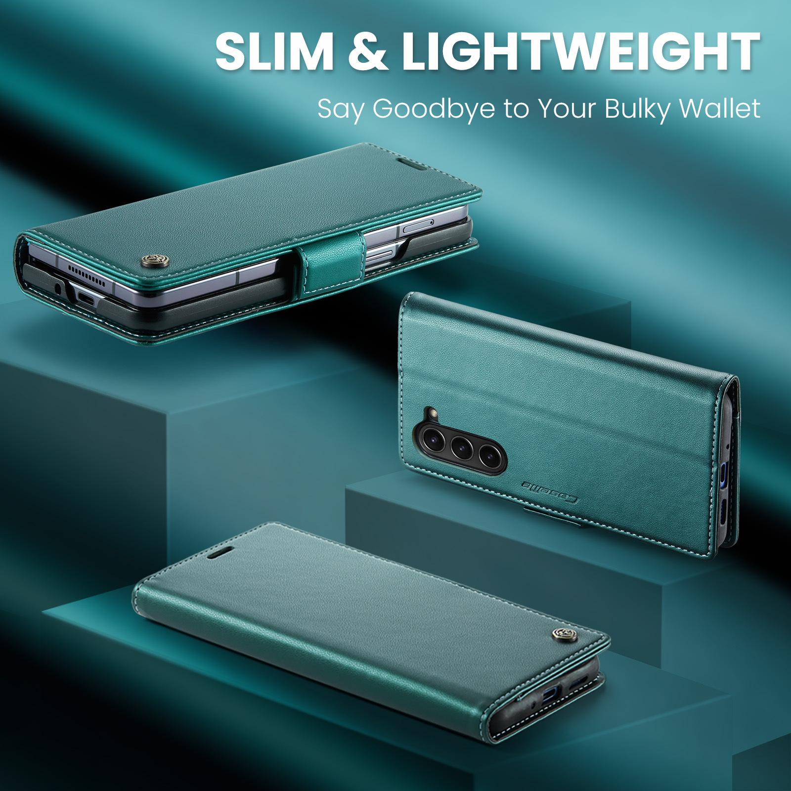 Szczotka antykradzieżowa do Samsung'a Wielofunkcyjne etui z klapką ze skóry na telefon komórkowy