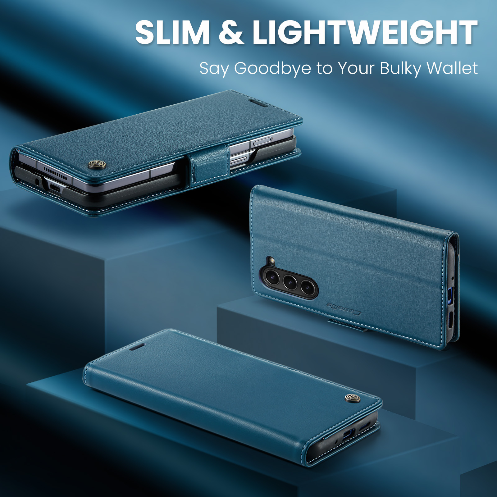 Szczotka antykradzieżowa do Samsung'a Wielofunkcyjne etui z klapką ze skóry na telefon komórkowy