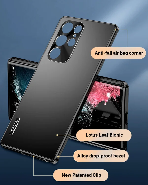 Mágneses alumínium ötvözet keretes esés- és robbanásbiztos mobiltelefon tok S24 S23 S22 S21 Ultra Plus telefonhoz