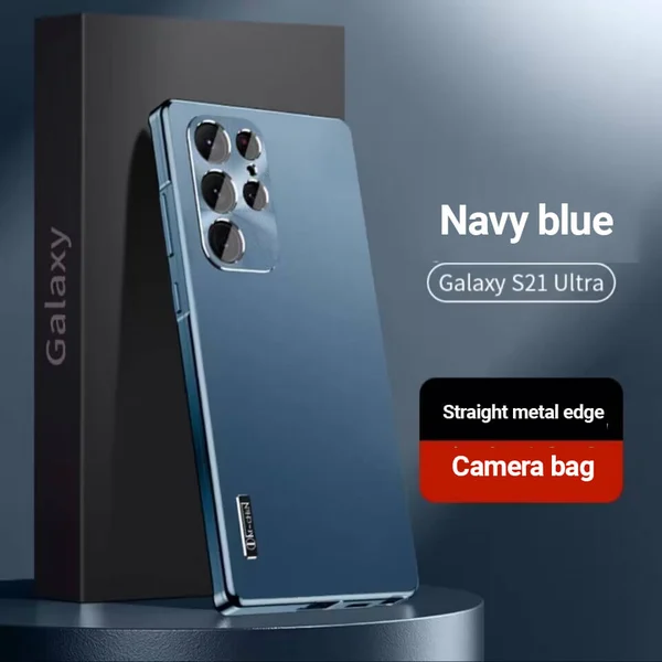 Mágneses alumínium ötvözet keretes esés- és robbanásbiztos mobiltelefon tok S24 S23 S22 S21 Ultra Plus telefonhoz