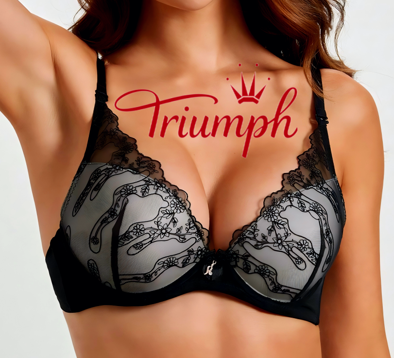 Triumph - Set od 3 grudnjaka od ručno rađene čipke, tanki i udobni