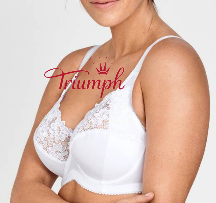Triumph - Zestaw 3 biustonoszy z ręcznie robionej koronki, cienkich i wygodnych