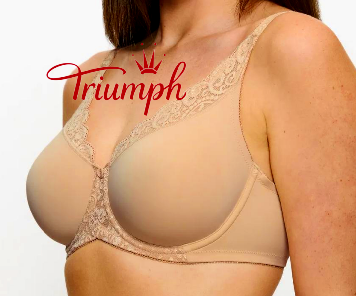 Triumph - Zestaw 3 ręcznie wycinanych, bawełnianych biustonoszy