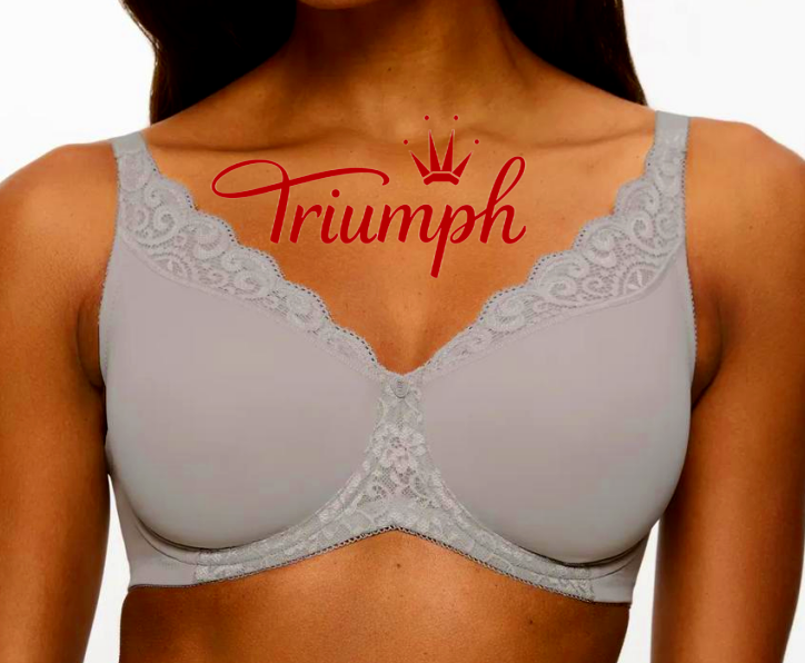Triumph - Zestaw 3 ręcznie wycinanych, bawełnianych biustonoszy