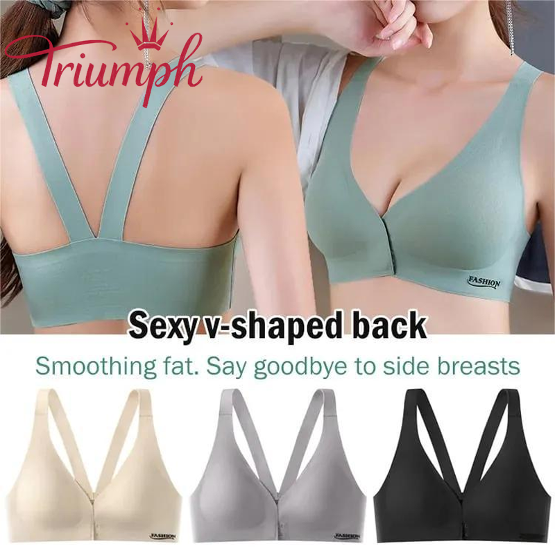 🔥Novoročný výpredaj - push-up podprsenka so zapínaním na gombíky vpredu🎉Kúpte si 2 kusy teraz a dostanete 1 zadarmo! ! !