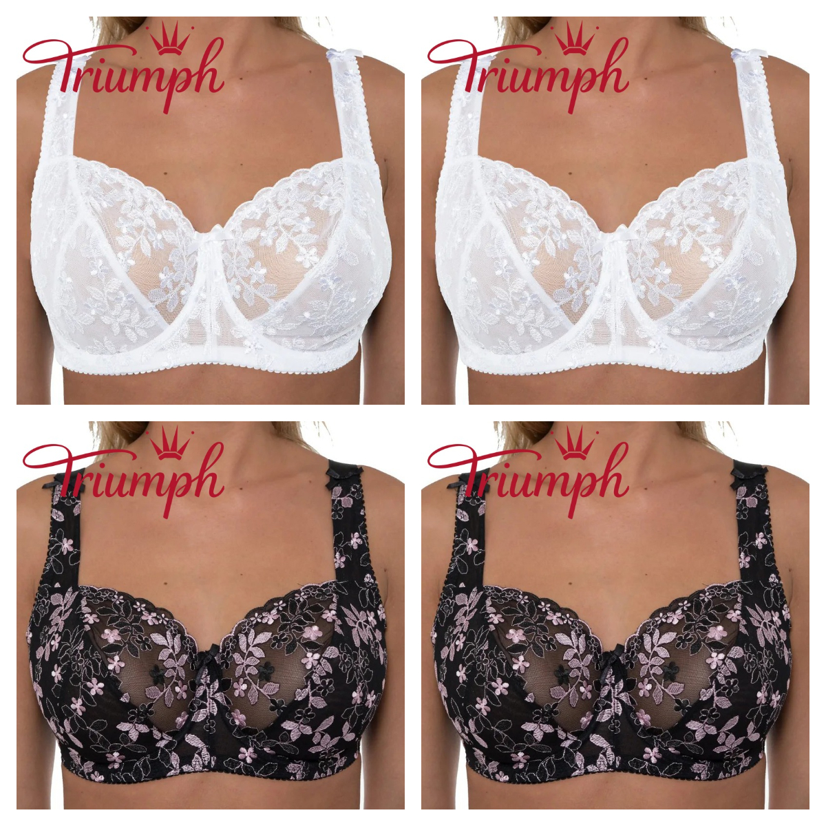 Triumph - 4 darabos 🔥 csipkés melltartó 2025