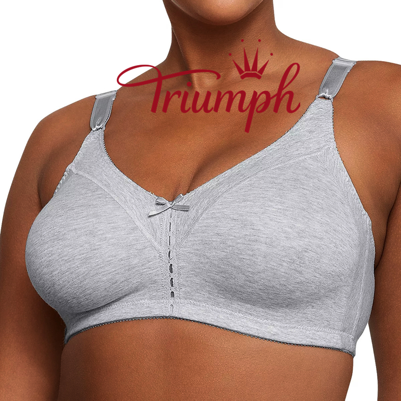 Triumph® 3 sztuki💖50% taniej✨2024 Nowy, wygodny, duży biustonosz z podwójnym wsparciem[65A-120H]