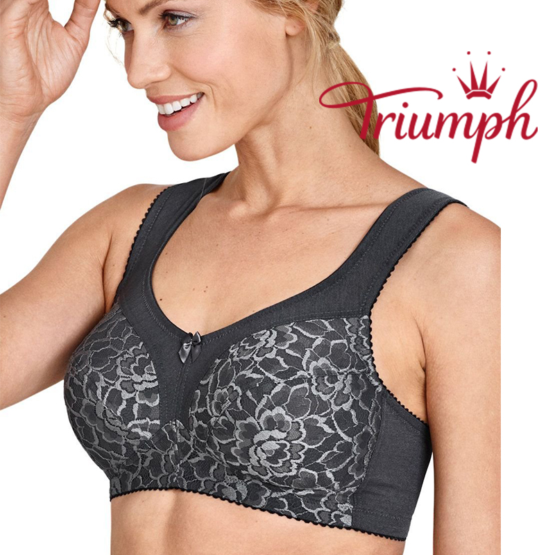 Triumph - 3-pak 💝 Duży, dodatkowo podtrzymujący, bezprzewodowy biustonosz✨✨