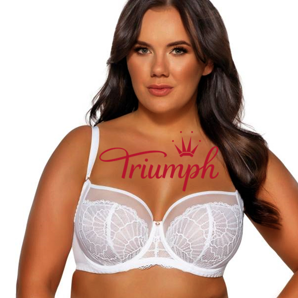 Triumph® – 3 sztuki💖50% zniżki✨Damski duży, koronkowy, oddychający, wygodny biustonosz