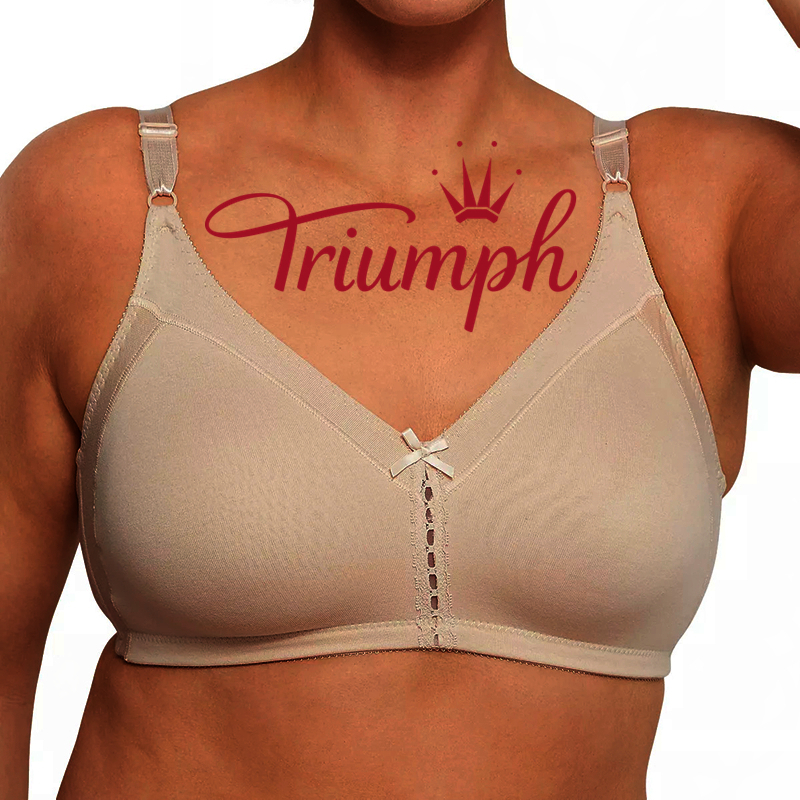 Triumph® 3 sztuki💖50% taniej✨2024 Nowy, wygodny, duży biustonosz z podwójnym wsparciem[65A-120H]
