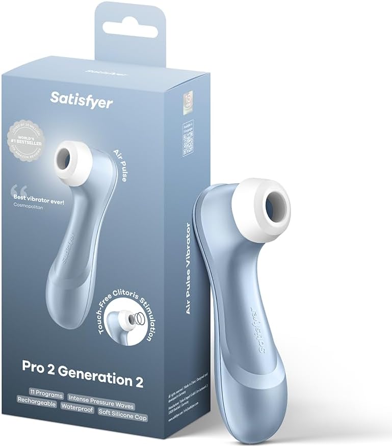 Satisfyer Pro 2 Vibrator Sex Toy | Adult Toys for Women | Suction and Clitoral Stimulation Vibrator | Vibrating Sexual Pleasure Device | Stimulation Vibrators | Female Wellness Tools | Woman Sextoy