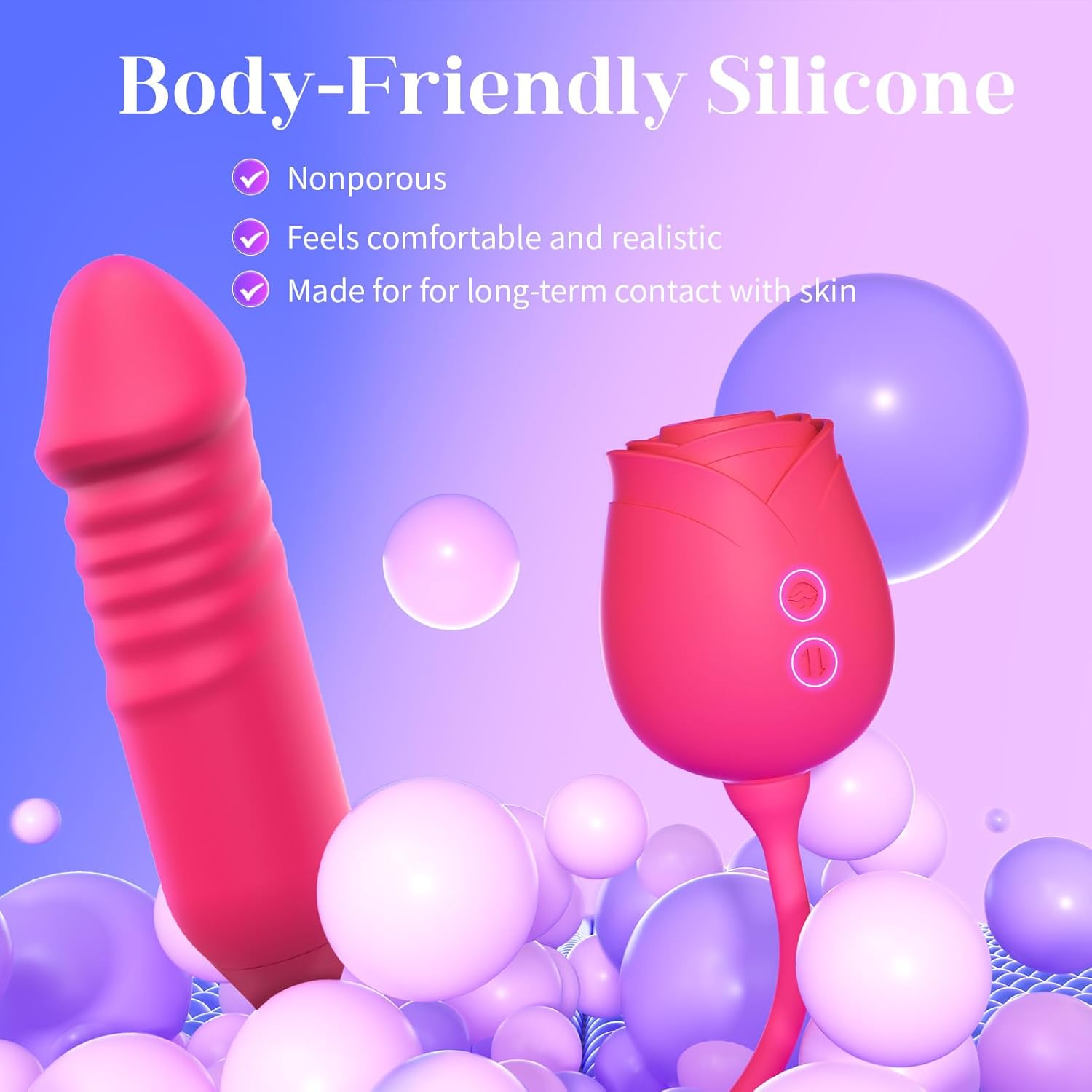 Vibrator Dildo Sex Toys για Γυναίκες - MOOLIGIRL, 10 τρόποι ρουφήγματος για διέγερση της κλειτορικής θηλής Πρωκτικό Διπλό