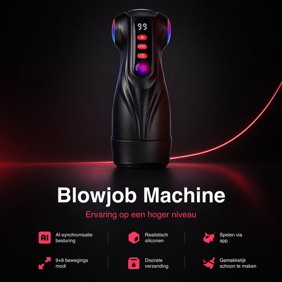 Masturbator męski (model 2026) z trzema wymiennymi nakładkami i funkcją pompki próżniowej, oferujący 9 trybów ssania oraz 9 trybów wibracji.