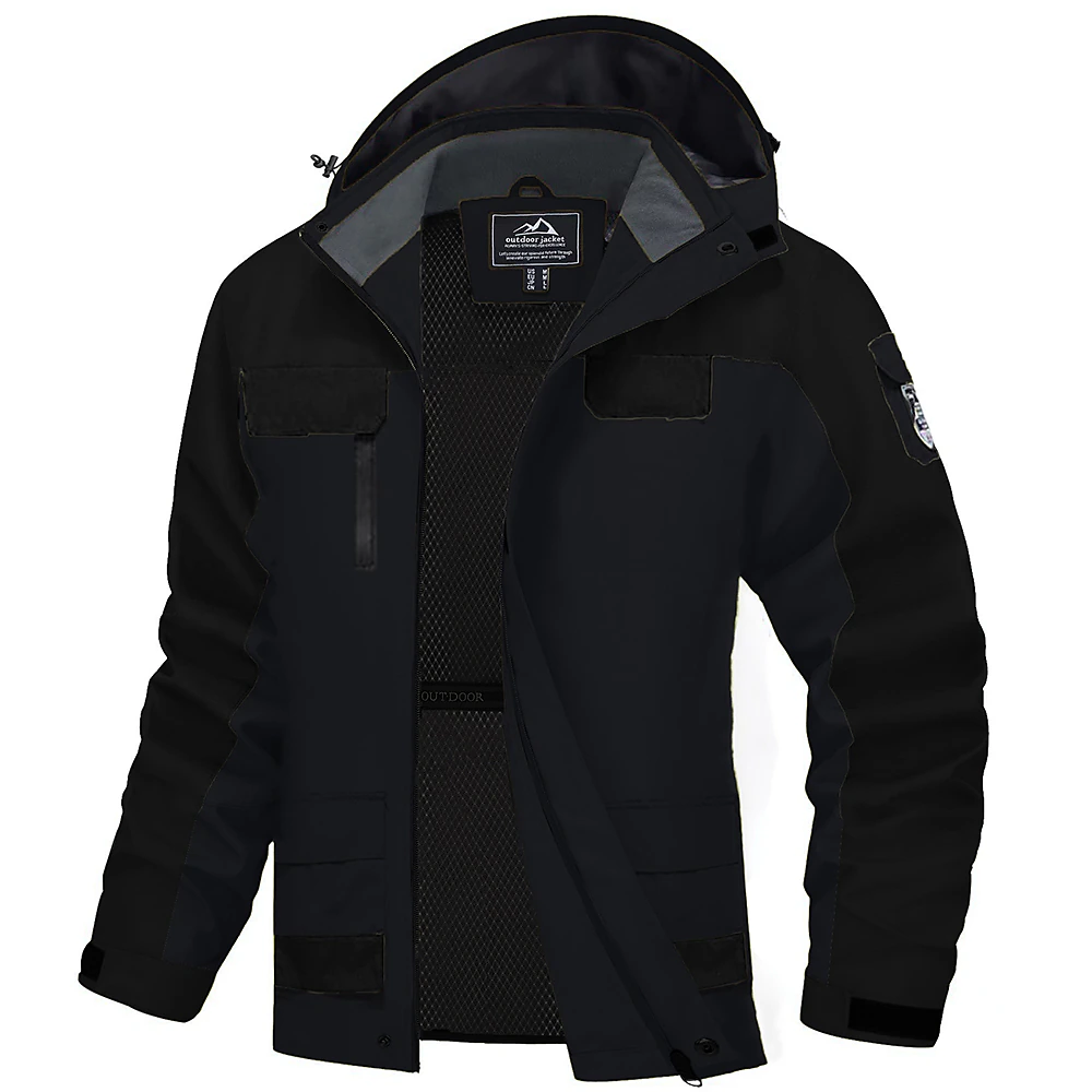Muška zimska planinarska jakna za sportove na otvorenom Vodootporna jakna s kapuljačom otporna na vjetar