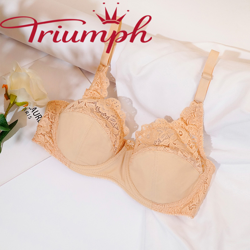 Triumph - 🔥 Velik, podesiv, seksi grudnjak s izvezenom čipkom i žicom [75A-110E] 3 kom.