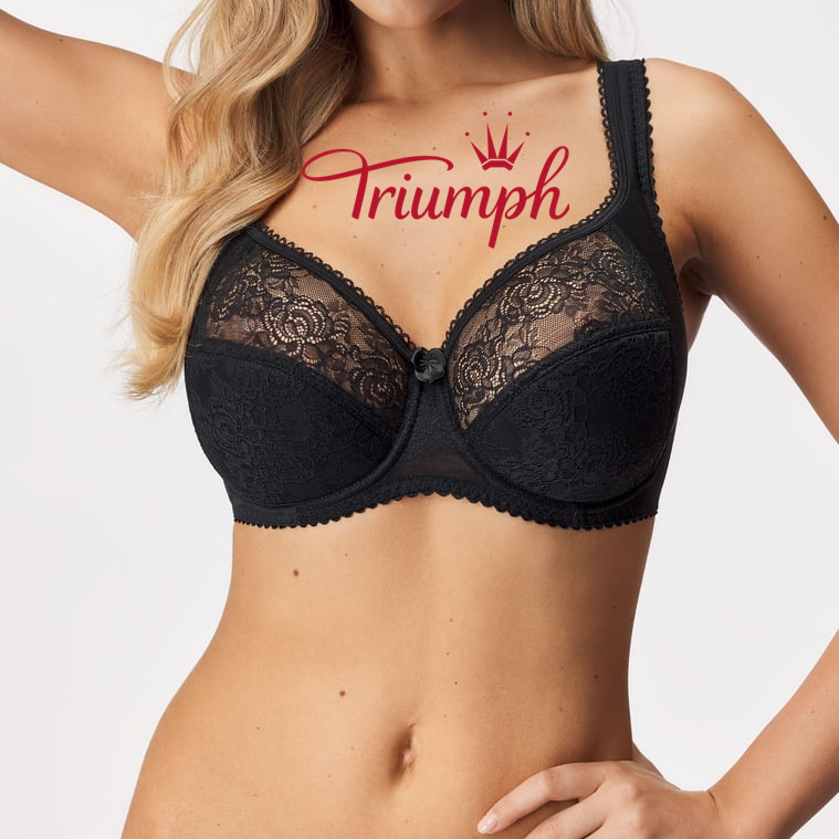 Triumph®-3 piese💖Sutien moale de dantelă confortabil, plus mărime, tricotat manual