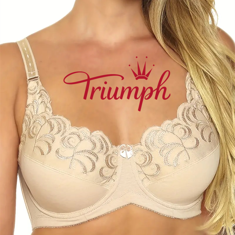 Triumph® – 3 sztuki 🎁50% zniżki 💕 Oddychające, wygodne i seksowne biustonosze [65A-120H]