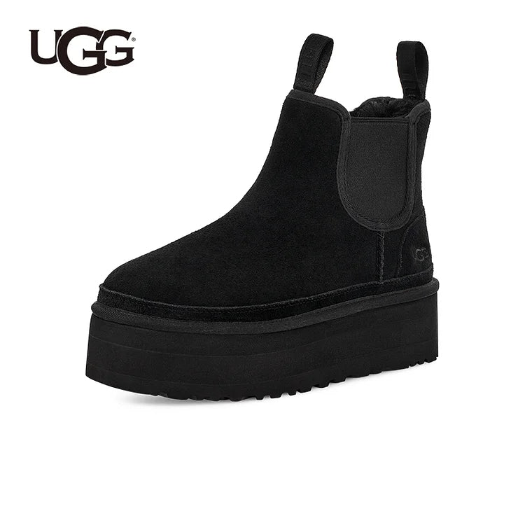 WYGODNE BUTY ZIMOWE UGG® DAMSKIE Z GRUBĄ PODESZWĄ