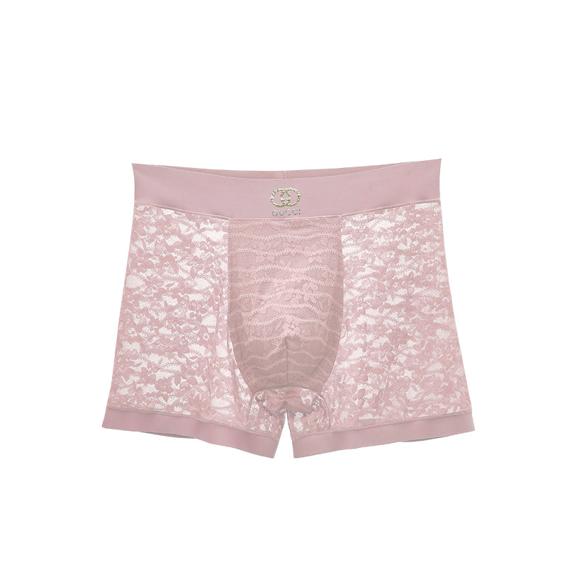 Muške vrhunske seksi čipkaste bešavne bokserice veće veličine* (paket od 2)