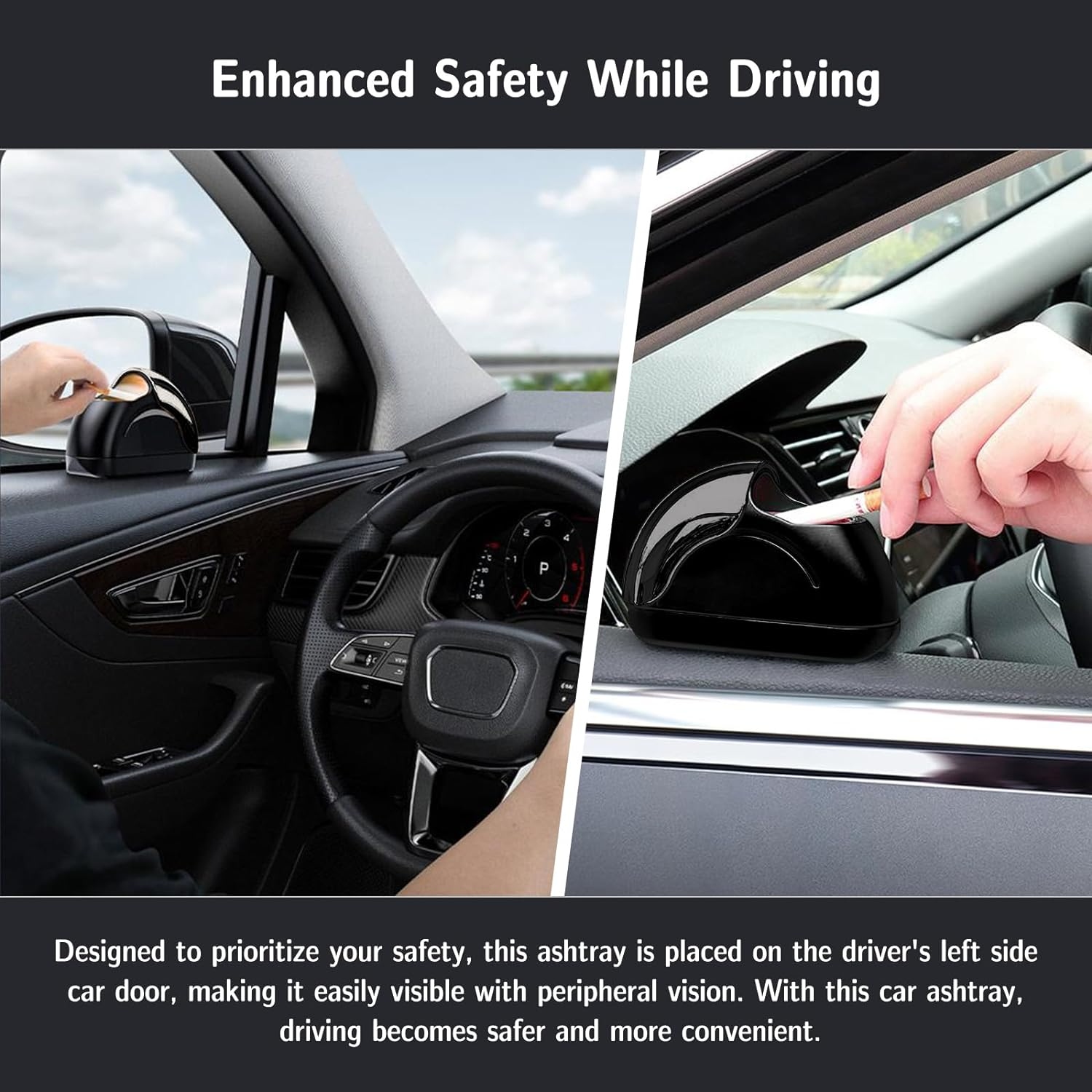 Auto pepeljara s poklopcem - najnovija auto pepeljara za vrata, prijenosna auto pepeljara