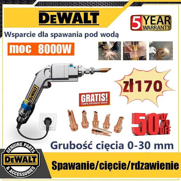 Hot ❗Year-end Promotion★Pawarka Laserowa (3w1) Najnowszy model DEWALT2024 spawanie+cięcie+usuwanie rdzy 8000W