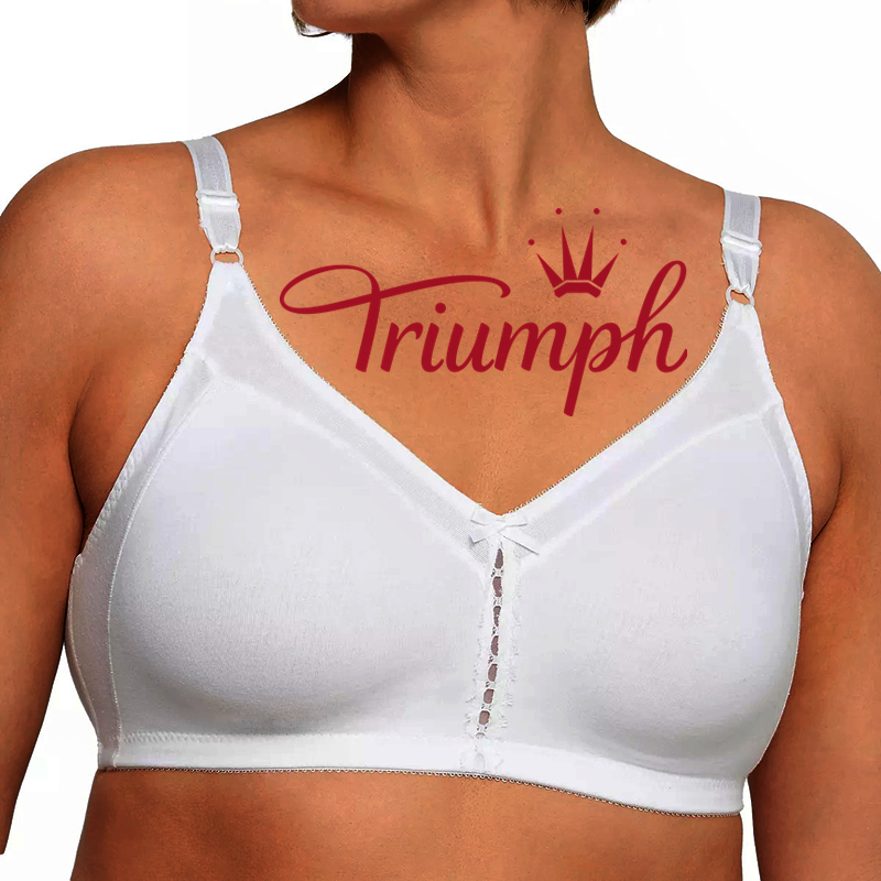 Triumph® 3 sztuki💖50% taniej✨2024 Nowy, wygodny, duży biustonosz z podwójnym wsparciem[65A-120H]