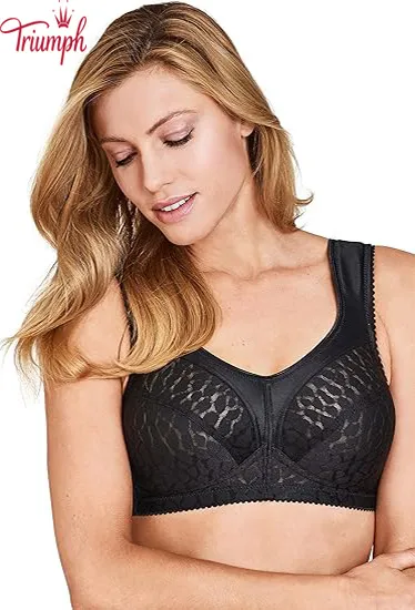 Triumph - (3 kom.) Ženska grudnjak od jacquard kopčanja sprijeda (bez čeličnog prstena)