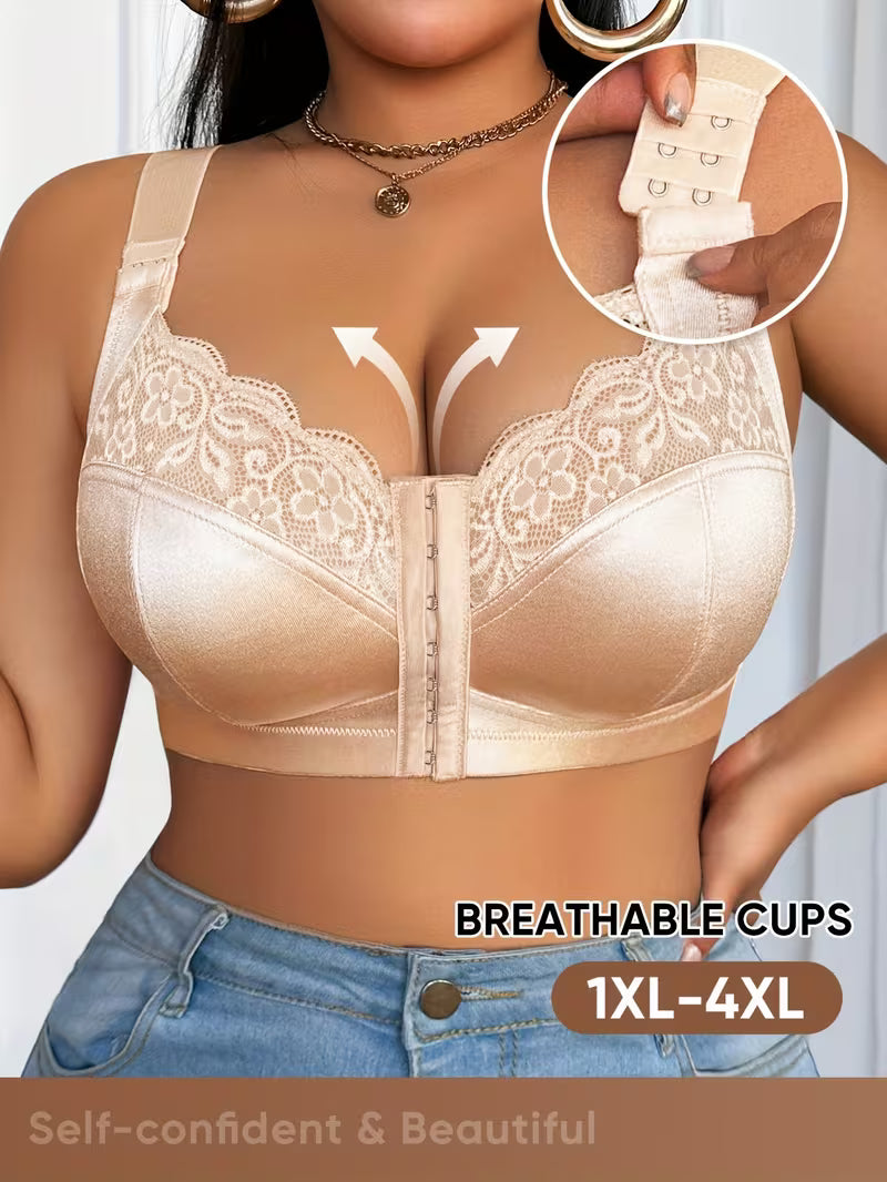 👙TRIAUMPH – [4 buc.]🔥Sutien de damă cu acoperire totală de 50% pentru femei plus size - Sutien plus size cu proporții expresive