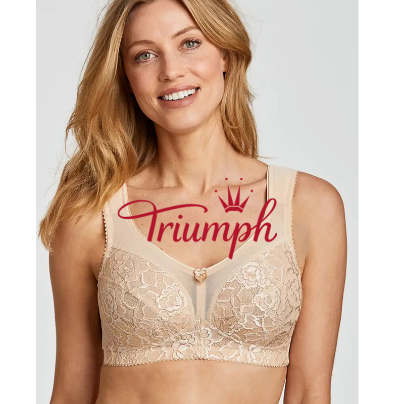 Triumph - 3-pak 💝 Duży, dodatkowo podtrzymujący, bezprzewodowy biustonosz✨✨
