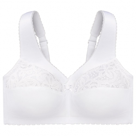 Triumph - 🔥 Seksowny biustonosz z haftowaną koronką w dużym rozmiarze, regulowany [75A-110E], 3 sztuki.