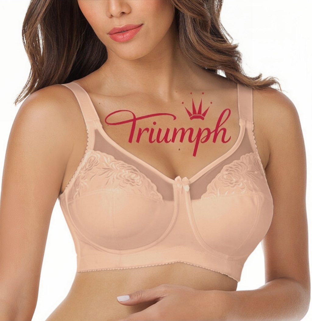 Triumph - Nowość 3 sztuki 🔥 Najlepiej sprzedający się haftowany biustonosz bez fiszbin