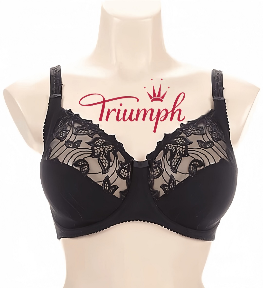 Triumph® - (3 szt.)🔥 Biustonosz z haftowaną koronką z pełną miseczką