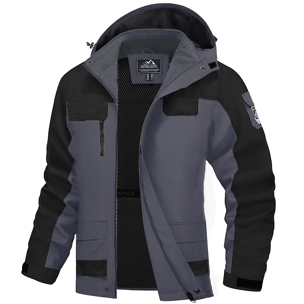 Muška zimska planinarska jakna za sportove na otvorenom Vodootporna jakna s kapuljačom otporna na vjetar
