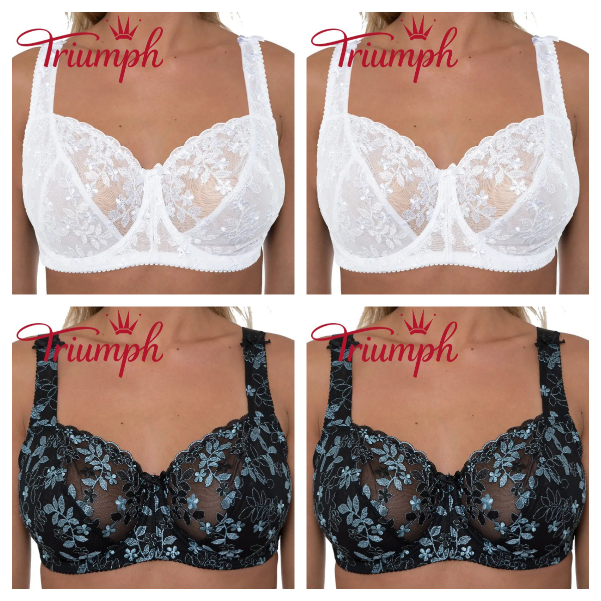 Triumph - 4 darabos 🔥 csipkés melltartó 2025