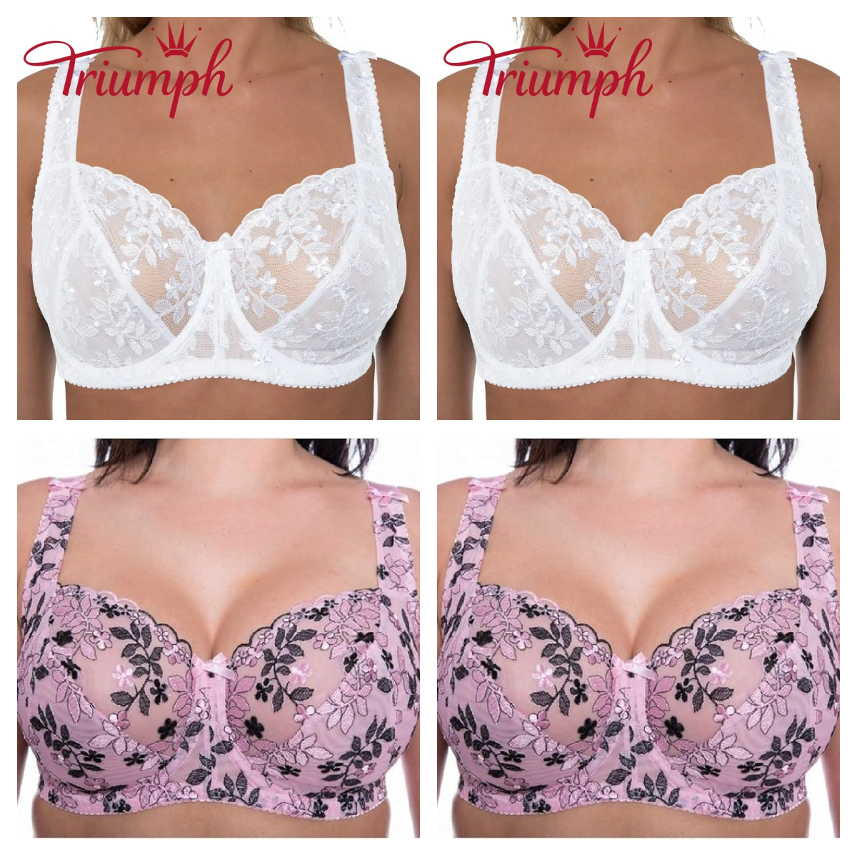 Triumph - 4 darabos 🔥 csipkés melltartó 2025