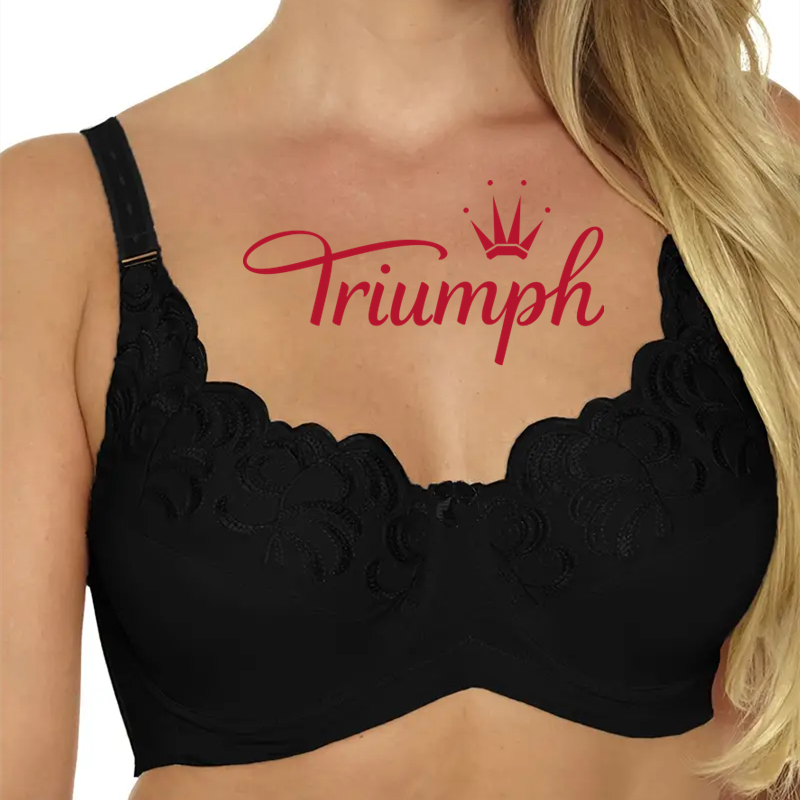Triumph® – 3 sztuki 🎁50% zniżki 💕 Oddychające, wygodne i seksowne biustonosze [65A-120H]