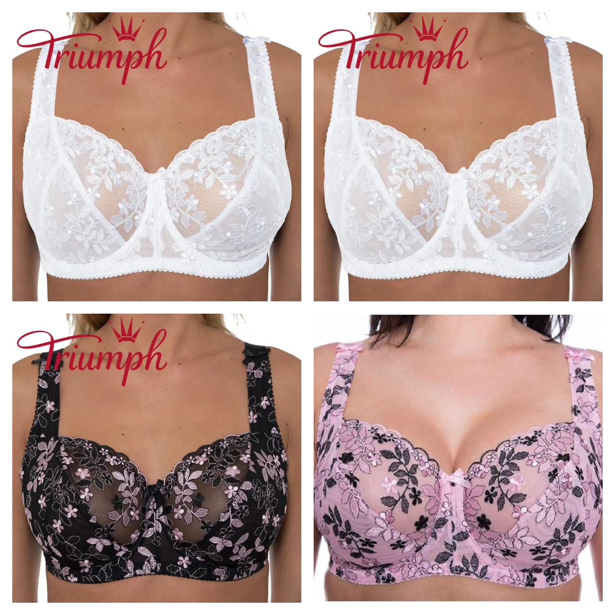 Triumph - 4 darabos 🔥 csipkés melltartó 2025