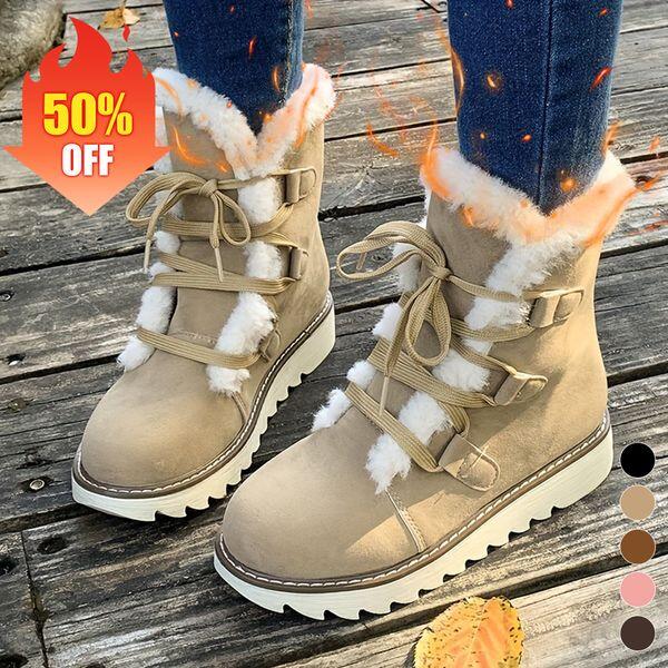 Winter warm and thickened snow boots
