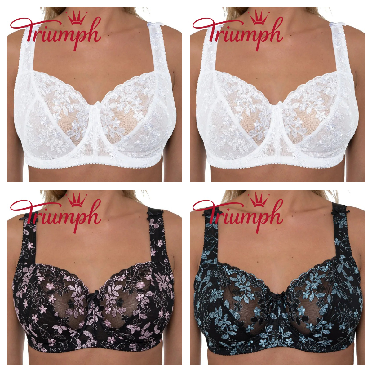 Triumph - 4 darabos 🔥 csipkés melltartó 2025