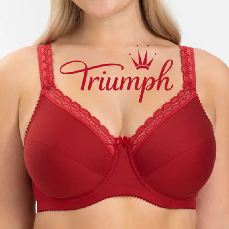 Triumph - 3 piese💝 Sutien cu push-up confortabil din bumbac pur✨✨