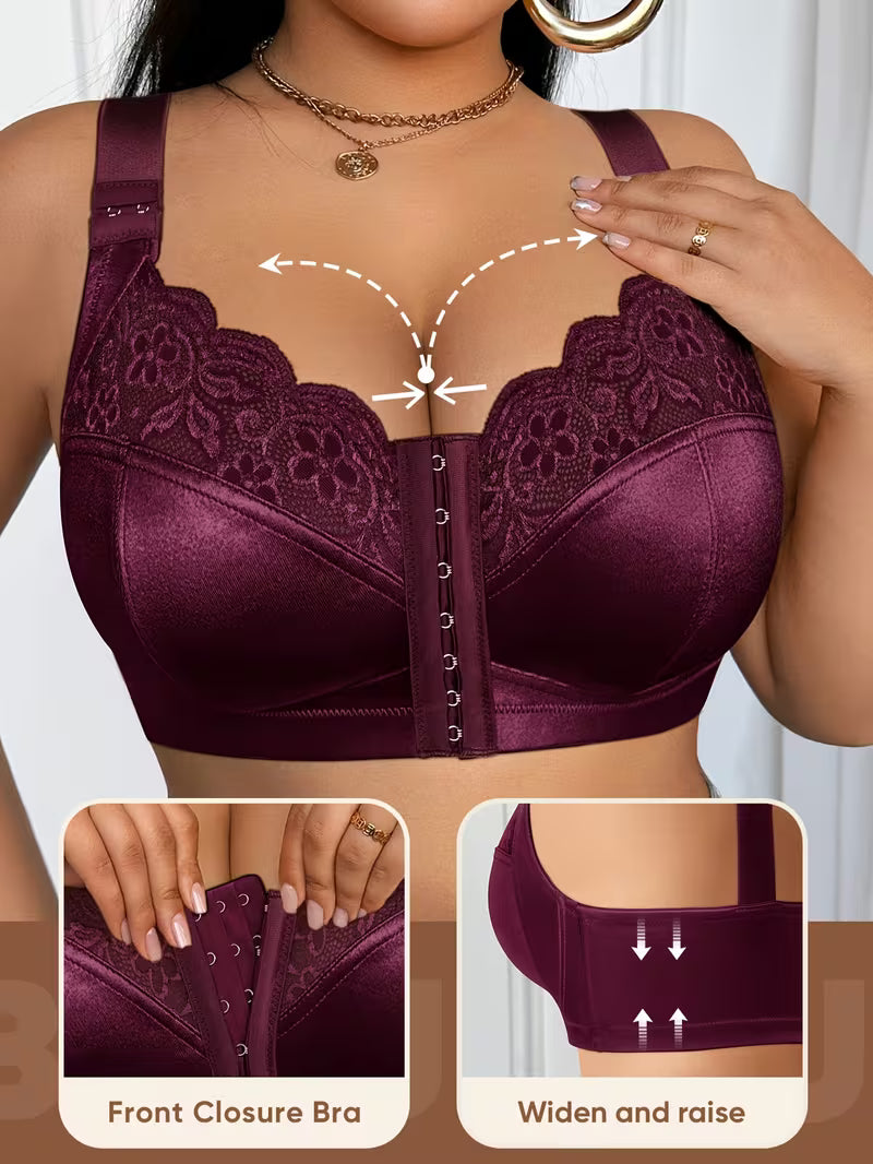👙TRIAUMPH – [4 buc.]🔥Sutien de damă cu acoperire totală de 50% pentru femei plus size - Sutien plus size cu proporții expresive