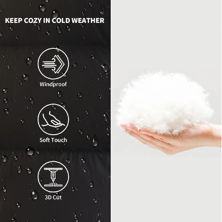 Muška zimska topla, vjetrootporna i prozračna perjanica