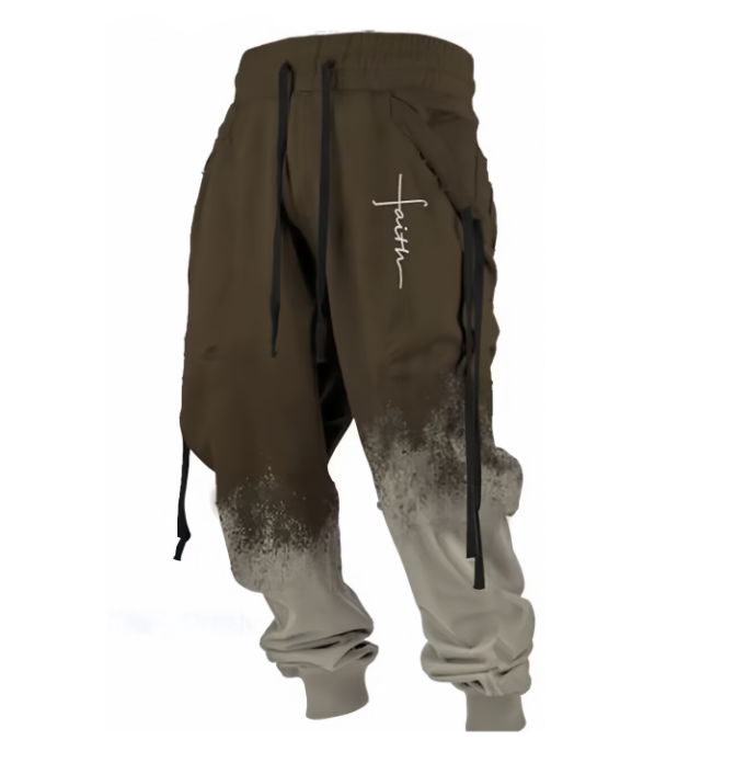 Muške ležerne sportske hlače, trenirka na vezanje